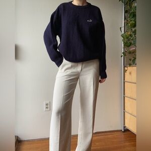 Crocodile wool sweater vintage navy size L